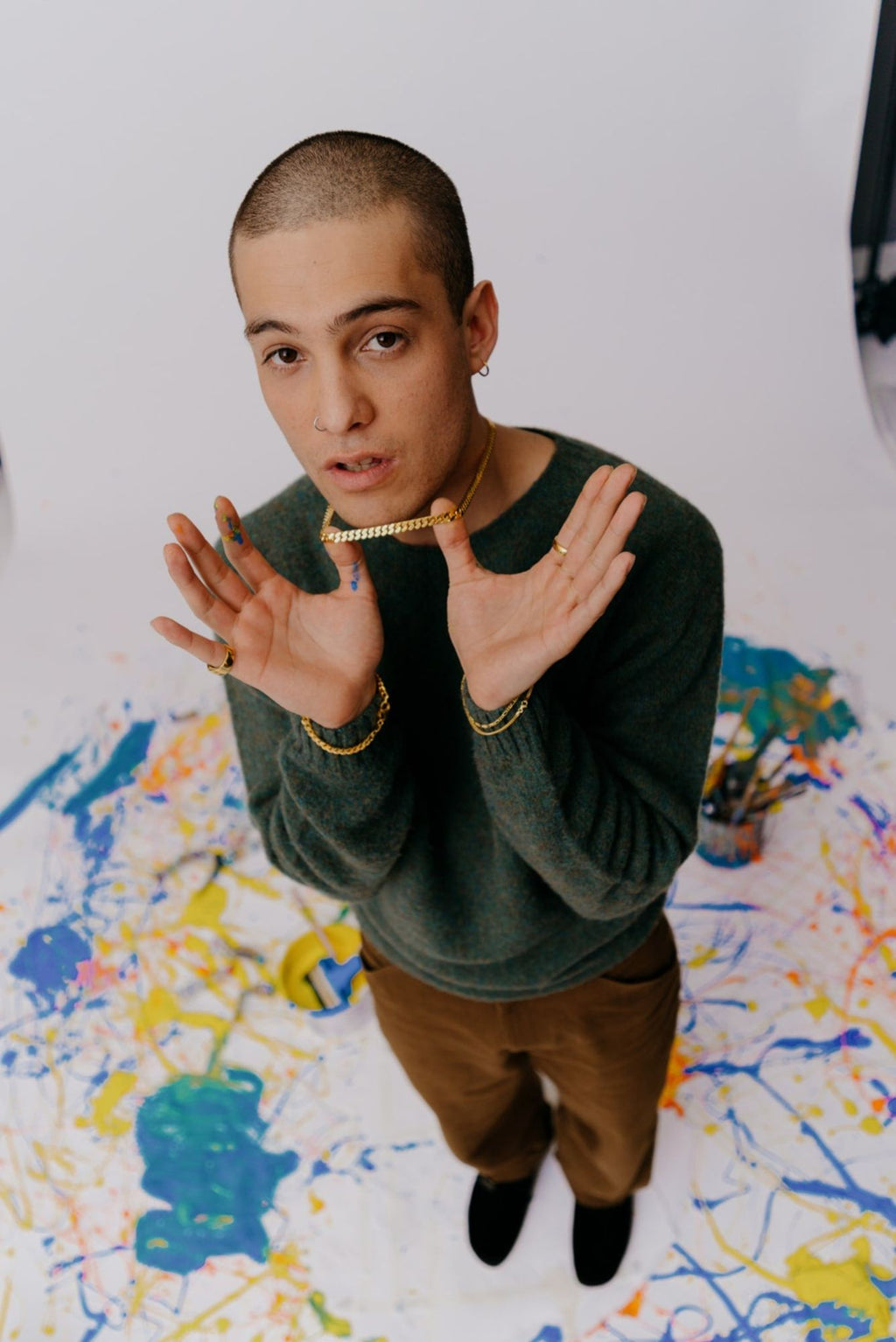 IX Chunky Curb Gold Plated Necklace