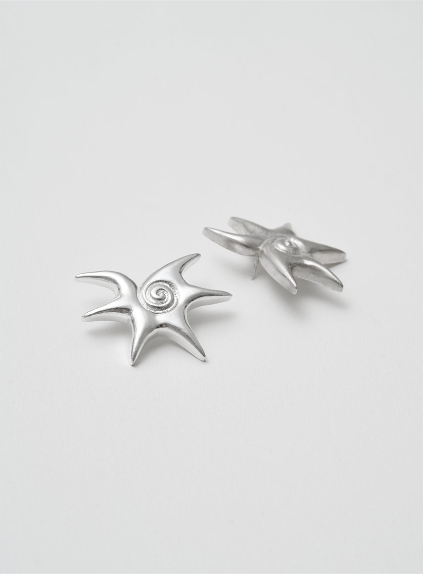 Solar Silver Earrings