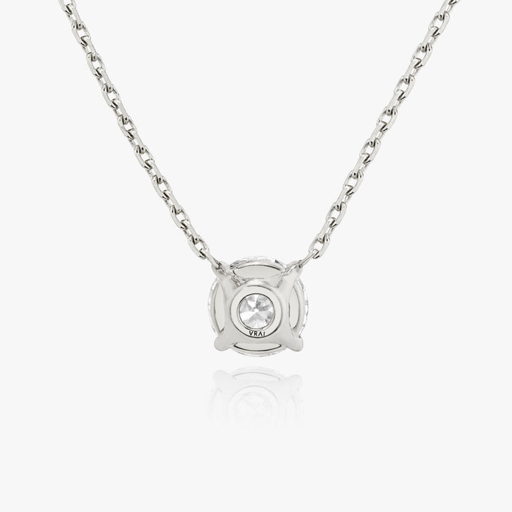 Halskette aus 14K Weißgold I Runder Brilliant I Labor-Diamant