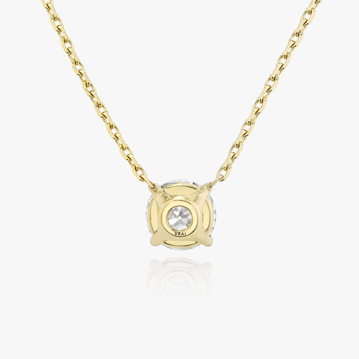Halskette aus 14K Gelbgold I Runder Brilliant I Labor-Diamant