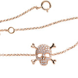 Scull Bracelet Gold, White