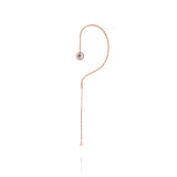 Swiveling Hook 18K Earcuff aus Rosegold I Diamanten, Topas und Amethyst