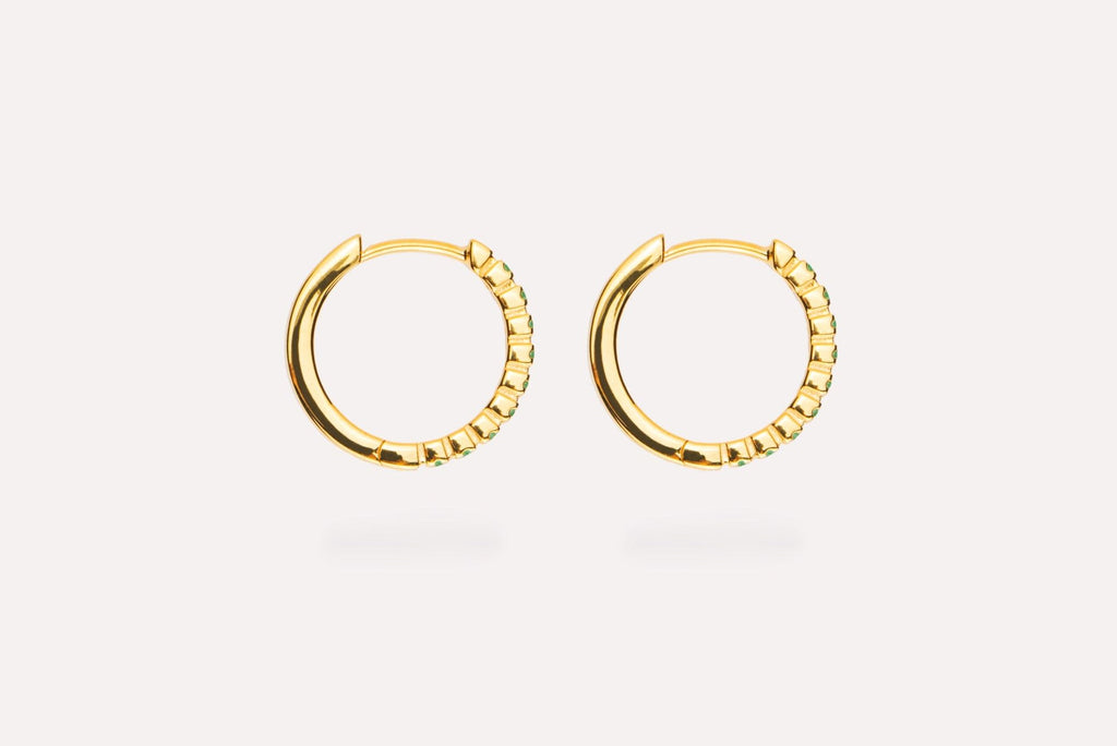 IX Eternity Gold Plated Hoops