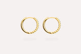 IX Eternity Gold Plated Hoops