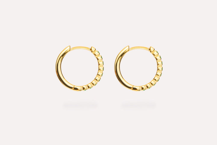 IX Eternity Gold Plated Hoops