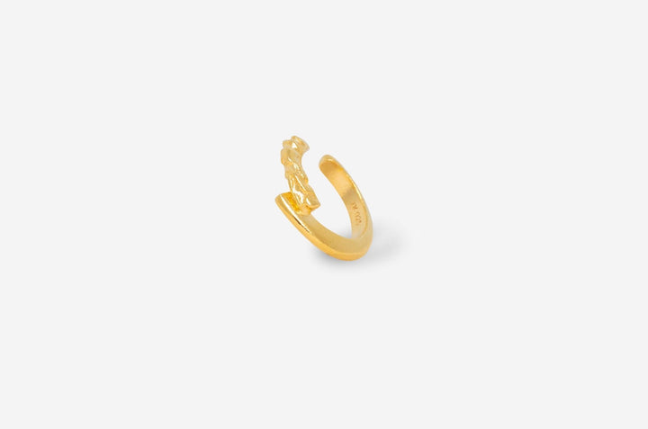 IX Rustic Gold Plated Ear Cuff