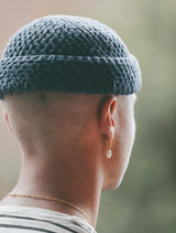 IX Ocean Pearl Gold Plated Hoop