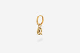 IX Q Letter 22K Gold Plated Pendant