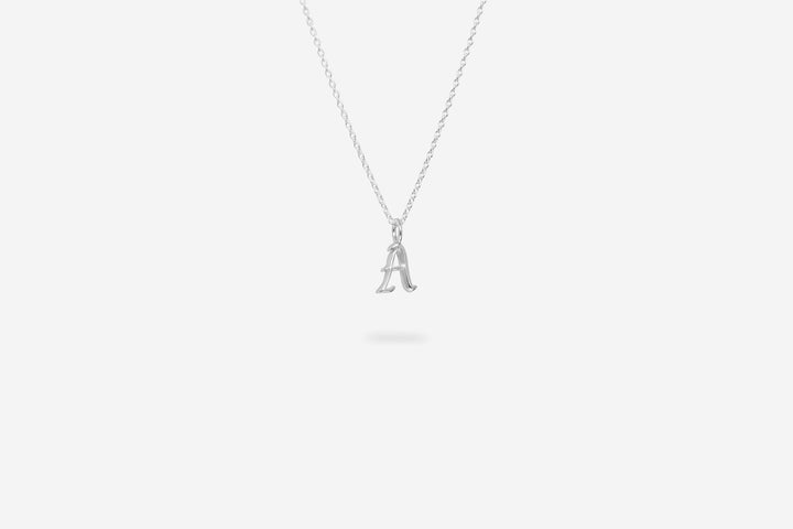 IX A Letter Silver Pendant