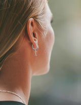 IX I Letter Silver Pendant