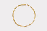 IX Curb Gold Plated Necklace
