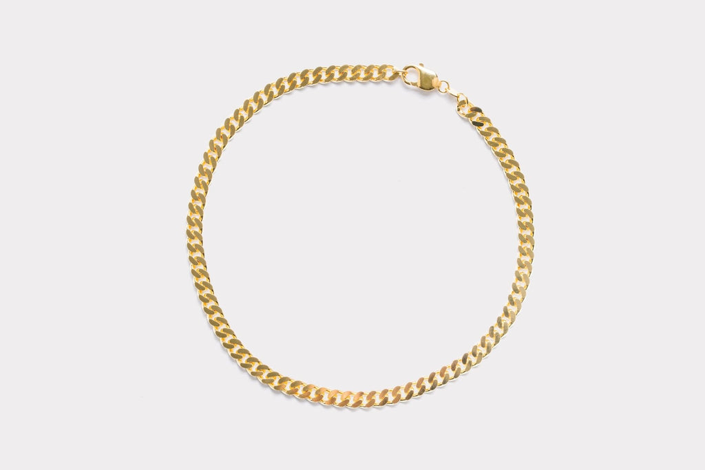IX Chunky Curb Gold Plated Necklace