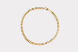 IX Chunky Curb Gold Plated  Necklace