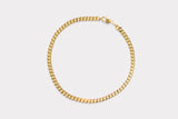 IX Chunky Curb Gold Plated Necklace