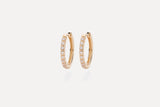 IX Eternity Gold Plated Hoops