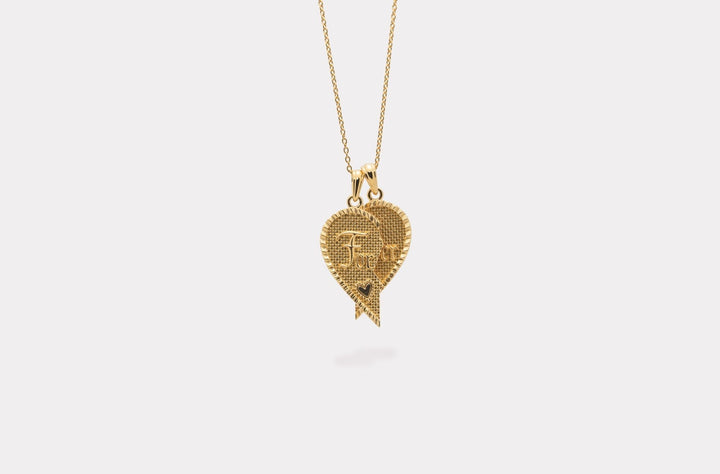 IX Forever Love Gold Plated Pendant