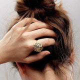 The Venus Gold Plated Ring w. Pearl