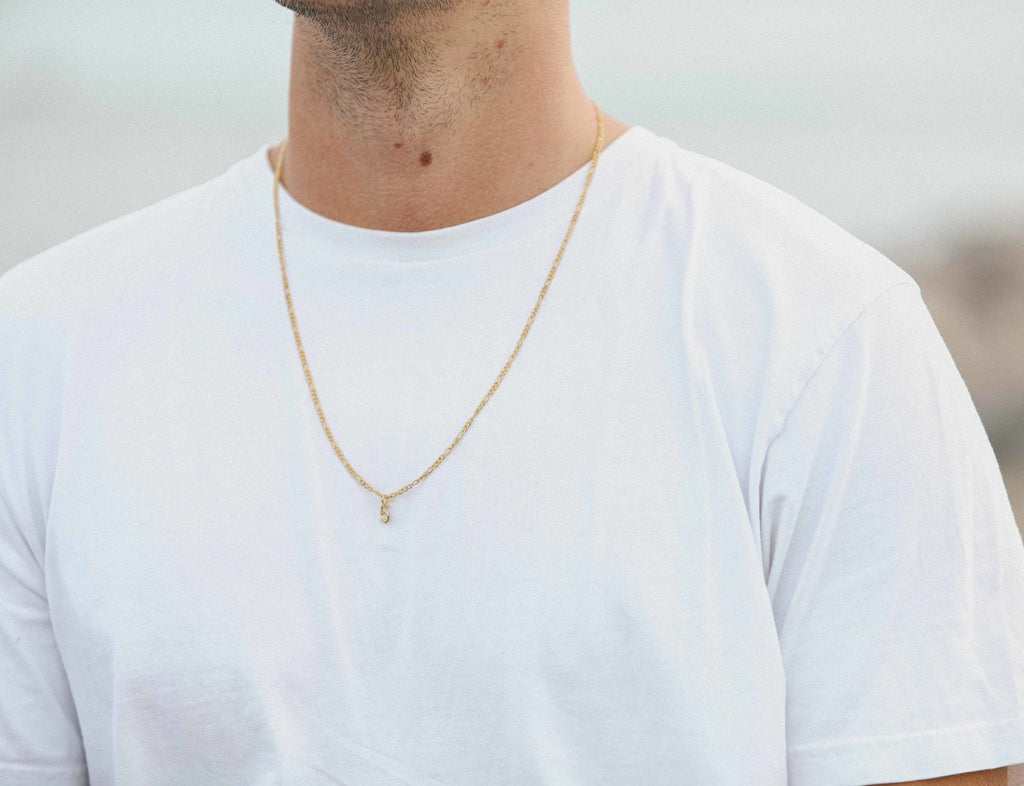 IX Lucky Number 5 Gold Plated Pendant