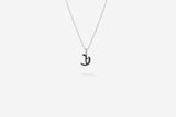 IX C Letter Silver Pendant
