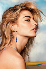 Snakes 18K Gold Earring w. Diamonds