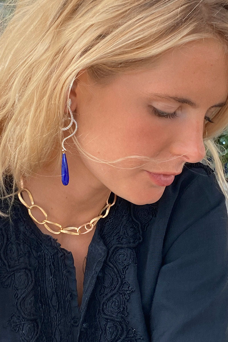 Snakes Pavé Ohrring aus 18K Gold I Diamanten