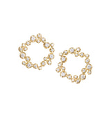 Big Circle Nr 01 18K Gold, Whitegold or Rosegold Earrings w. Diamonds