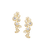 Middle Hoop Nr 05 18K Gold, Whitegold or Rosegold Studs w. Diamonds