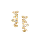 Små Nr 06 18K Guld, Hvidguld eller Rosaguld Ørestikkere m. Diamanter