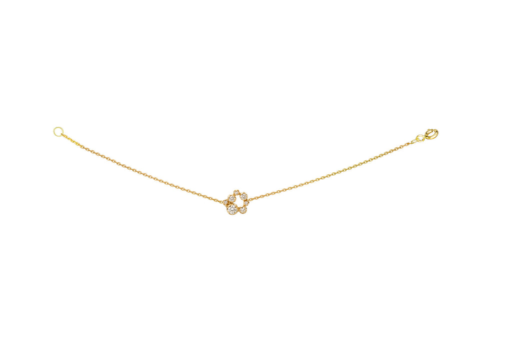 Lille Circle Nr 01 18K Guld, Hvidguld eller Rosaguld Armbånd m. Diamanter