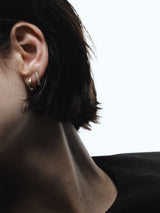 Diamond 0.18 14K Gold, Whitegold or Rosegold Huggie w. Diamonds