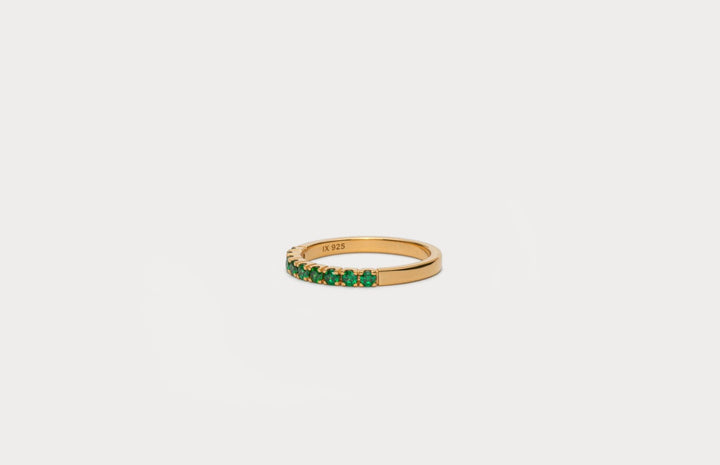 IX Princess Gold Plated Ring