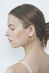 The World Gold Plated Hoops