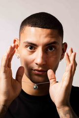 IX Round Marble Pendant