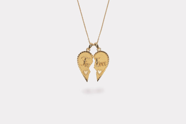 IX Forever Love Gold Plated  Pendant