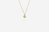 IX G Letter 22K Gold Plated Pendant