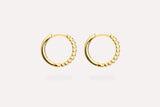IX Eternity Gold Plated Hoops