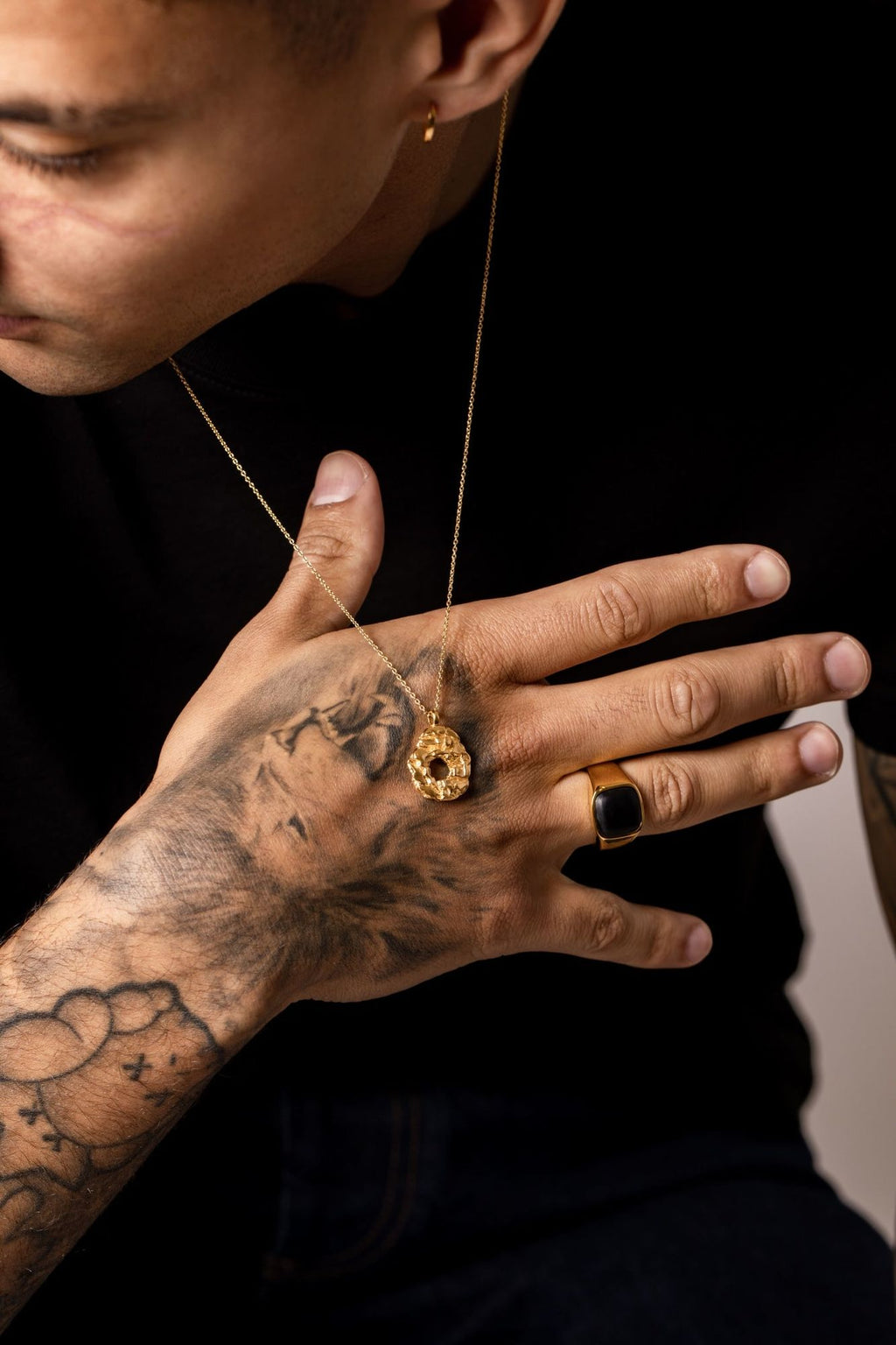 IX Rock Gold Plated Halskette