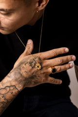 IX Rock Gold Plated Halskette