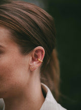 IX Grace Gold Plated Stud