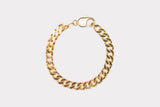 IX Chunky Curb Gold Plated Bracelet