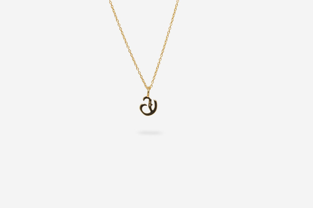 IX G Letter 22K Gold Plated Pendant