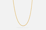 IX Rope Gold Plated  Necklace