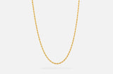 IX Rope Gold Plated Necklace