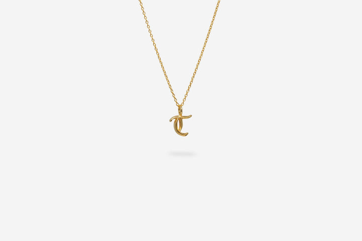 IX T 22K Gold Plated Pendant