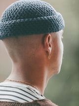 IX V Letter 22K Gold Plated Pendant