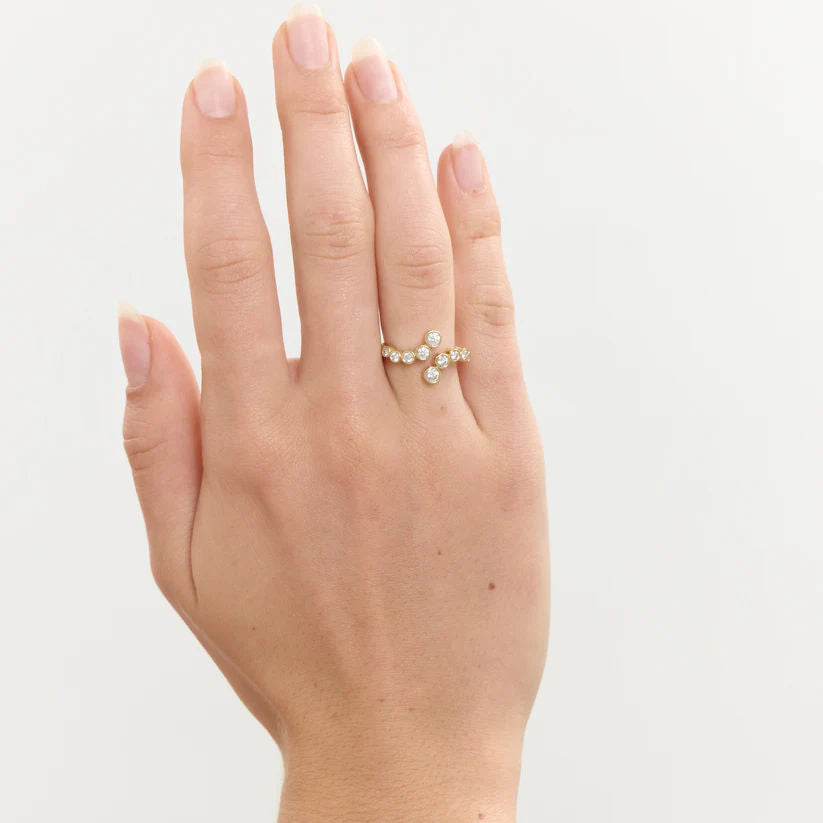 Noomi 14K Guld eller Hvidguld Ring m. Diamanter