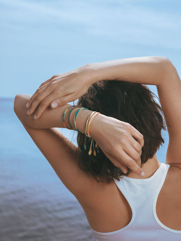 Life Green & Yellow 18K Gold Bracelet