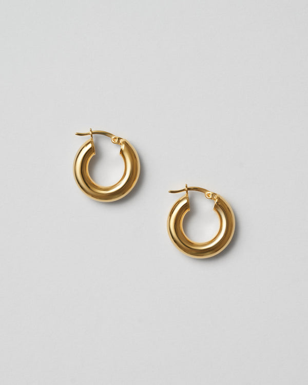 Fat Gold Plated Hoops