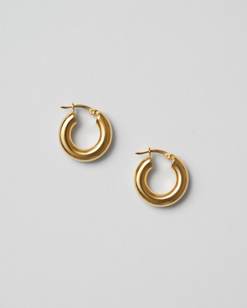 Fat Gold Plated Hoops