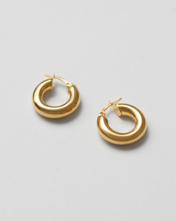 Fat Gold Plated Hoops